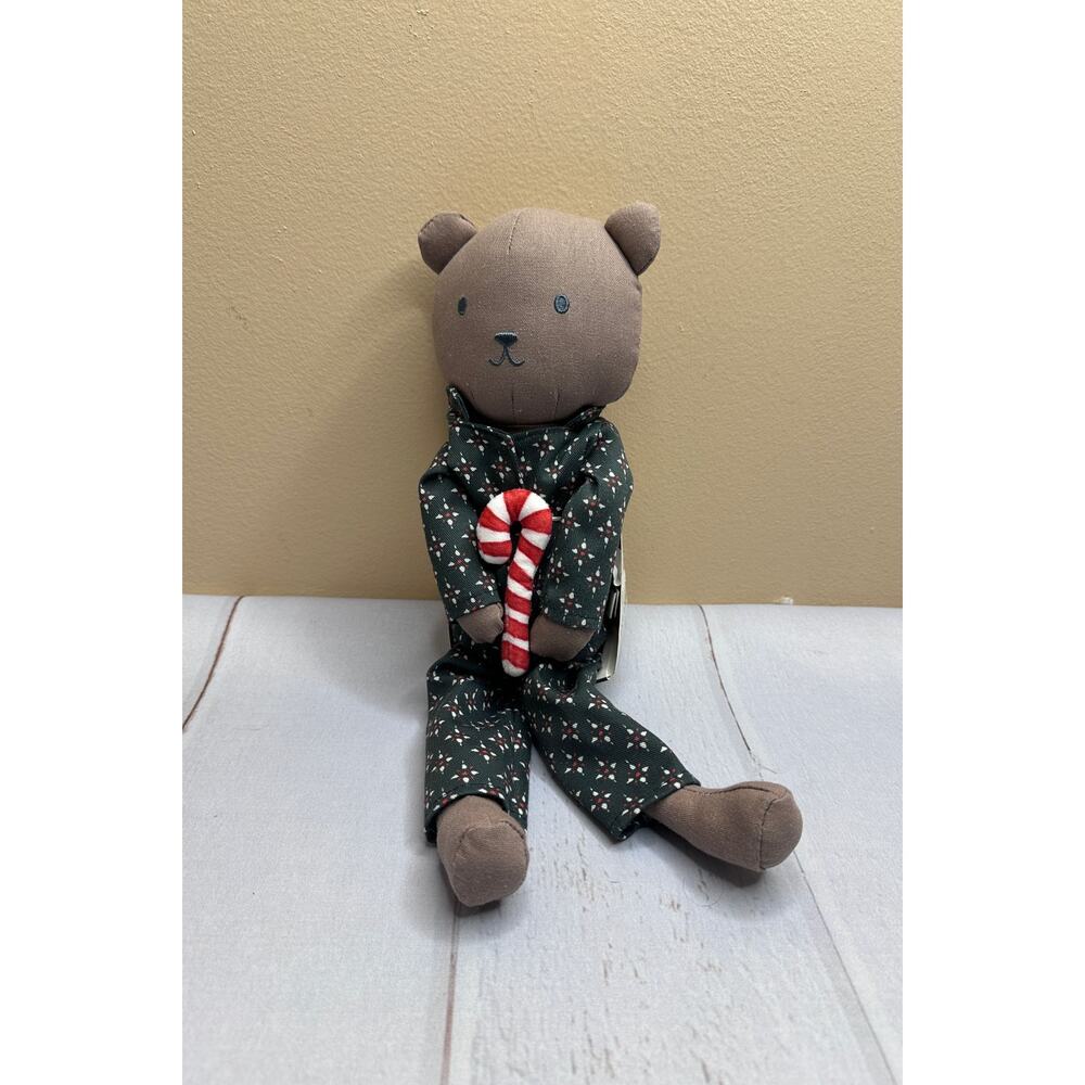 Hearth & Hand Magnolia‎ Stuffed Bear Plush Holiday Candy Cane NEW w/ Tags